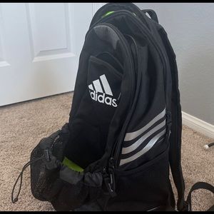 black Adidas sports bag